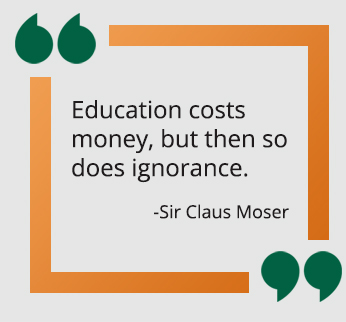 Sir Claus Moser quote