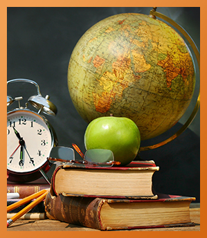 Books and Globe