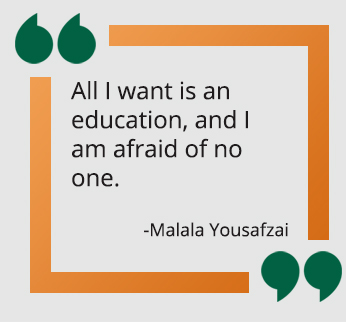 Malala Yousafzai quote