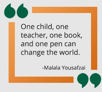 Malala Yousafzai quote