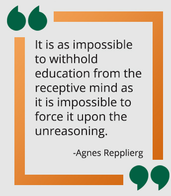Agnes Repplierg quote