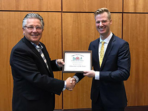Educator of the year award recipient