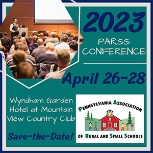 Save the Date 2023 PARSS Conference graphic